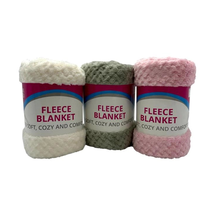 COZY FLEECE BABY BLANKET 30 X 45 IN ASSORTED
